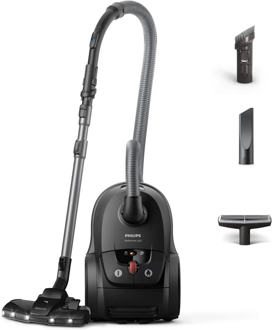 Philips Serie 8000 12m Aspirapolvere, 4 L, 900 W, pannello IPS, Spazzola LED TriActive+, XD8122/10, Filtro HEPA 13, 99,9% Polvere Rimossa
