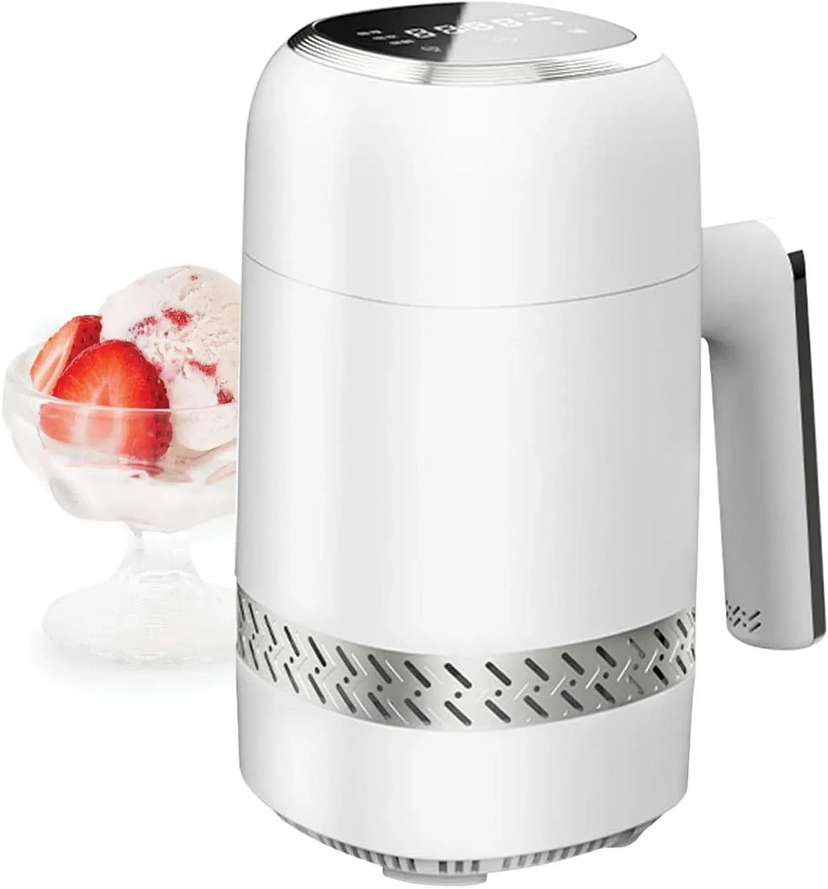 A 6 Macchina Per Formaggio, Bicchiere, macchina per gelato e sorbetto, 60 W, portatile, timer, display LCD, per Formaggio Portatile