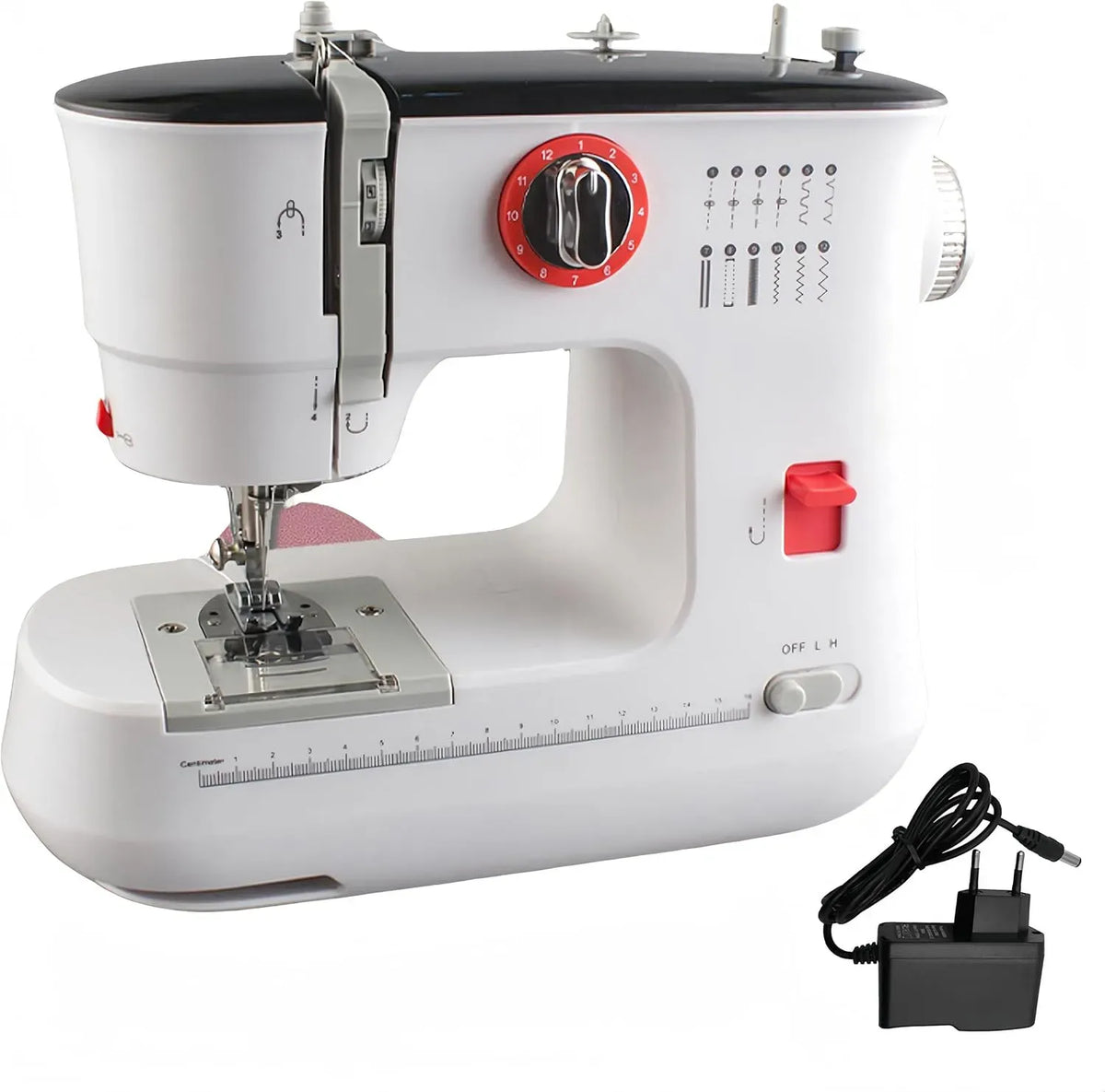 Macchina per Cucire, 12 programmi, portatile, per Cucire Elettrica Portatile per Principianti e Uso Do