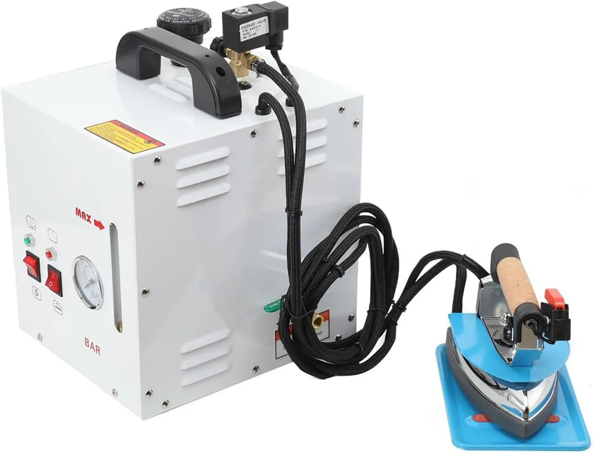 Stazione, ferro da stiro elettrico, 4 L, 1600 W, portatile, industriale, ampio serbatoio, vapore, professionale, per negozi di