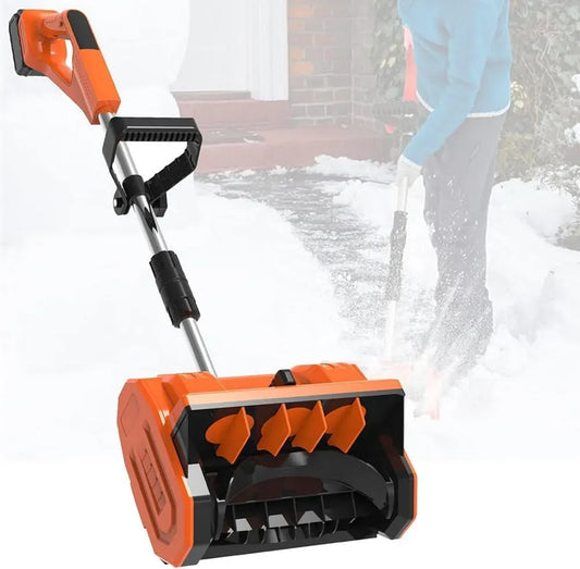 caricabatterie, batteria, macchina spazzaneve, portatile, senza fili, per una facile rimozione della neve invernale
