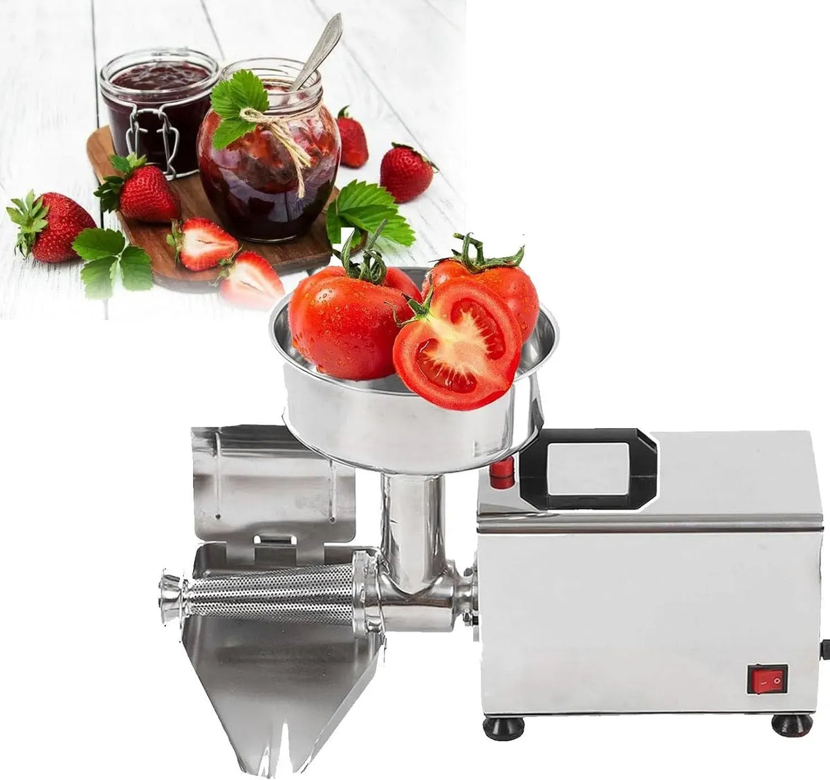 Macchina per Marmellata, Pressa, acciaio inox, per Pomodori
