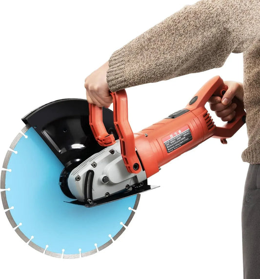Affettatrice, affettatrice per alimenti, 3000 W, 350 mm, per calcestruzzo