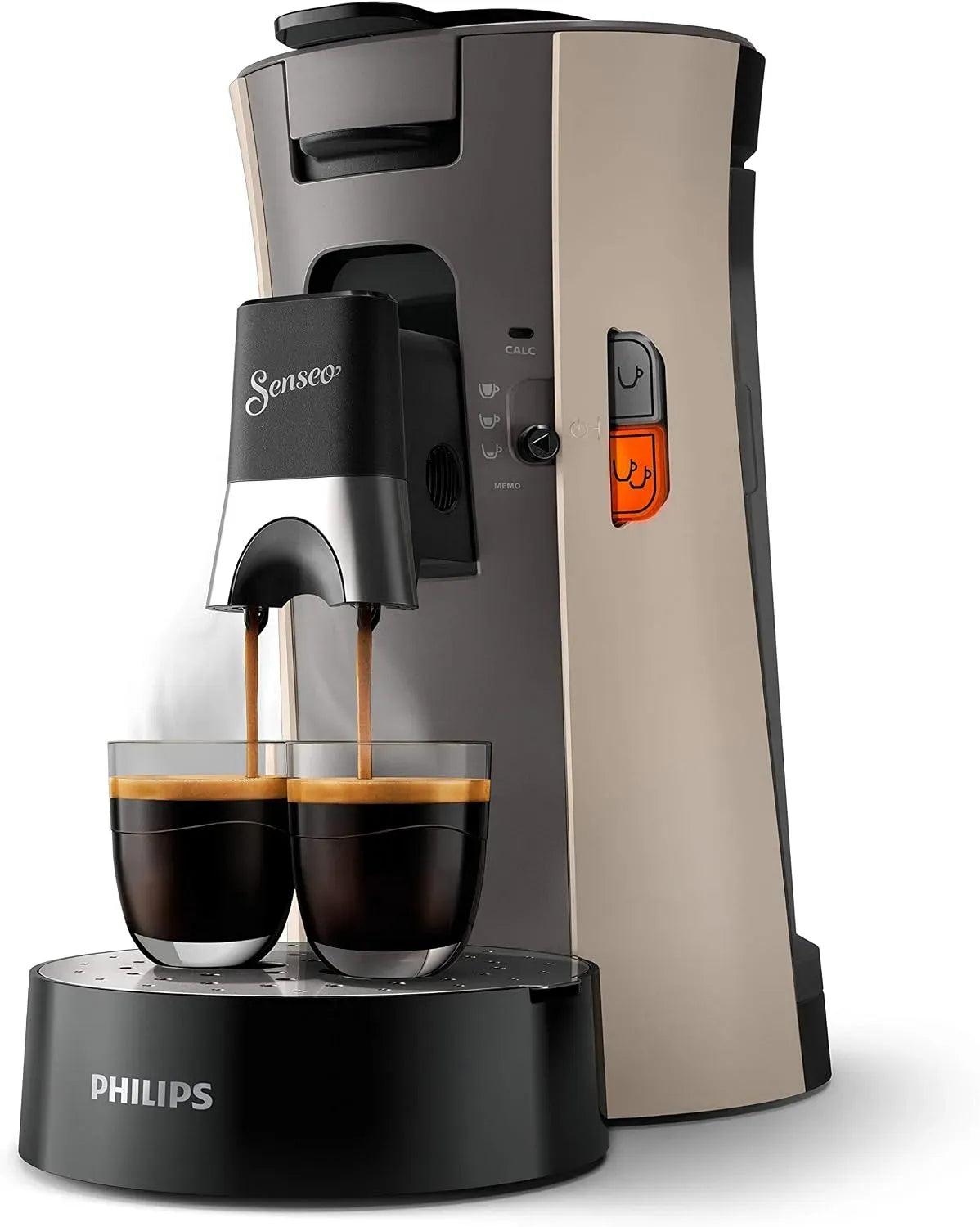Philips CSA240/30 Macchina per cialde, macchina da caffè elettrica, pannello IPS, plastica, per cialde da caffè Plus