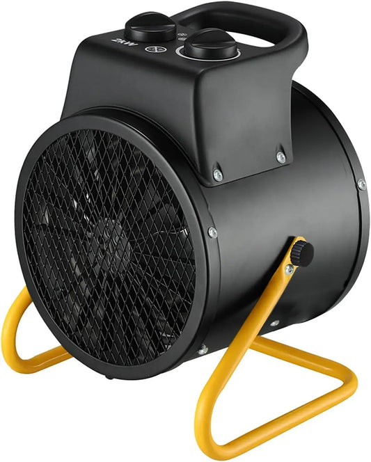 Ventilatore, 2000 W, acciaio inox, ventola per circolazione dell'aria, Stak termoventilatore da cantiere 2000W