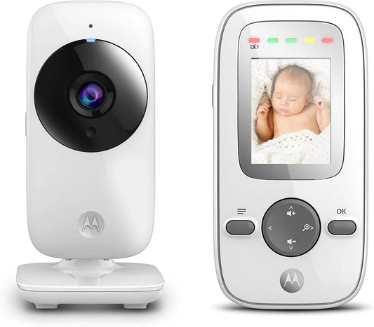 Monitor, Motorola MBP481, argento, UK Plug, schermo per PC, Baby monitor digitale con display da 2'
