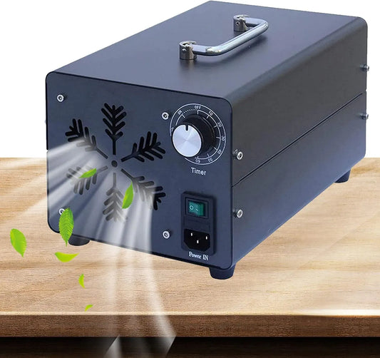 Purificatore d'aria, RDJSHOP Black-15000mg/h, portatile, timer, industriale, professionale, nero, ECC