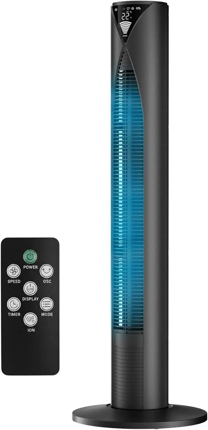 Ventilatore CF2205, 96 CM, nero, ventola per circolazione dell'aria