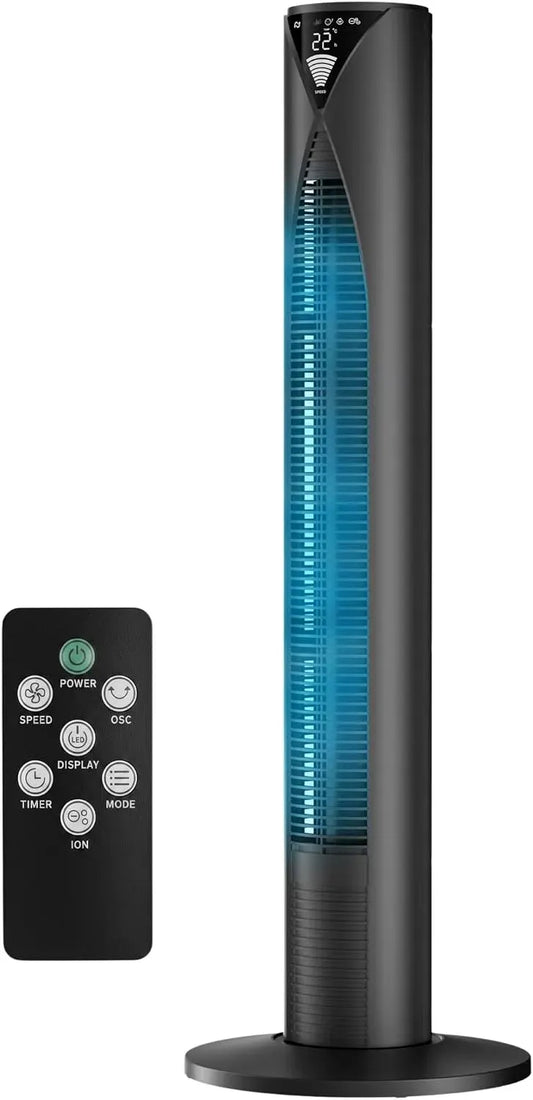 Ventilatore CF2205, 96 CM, nero, ventola per circolazione dell'aria